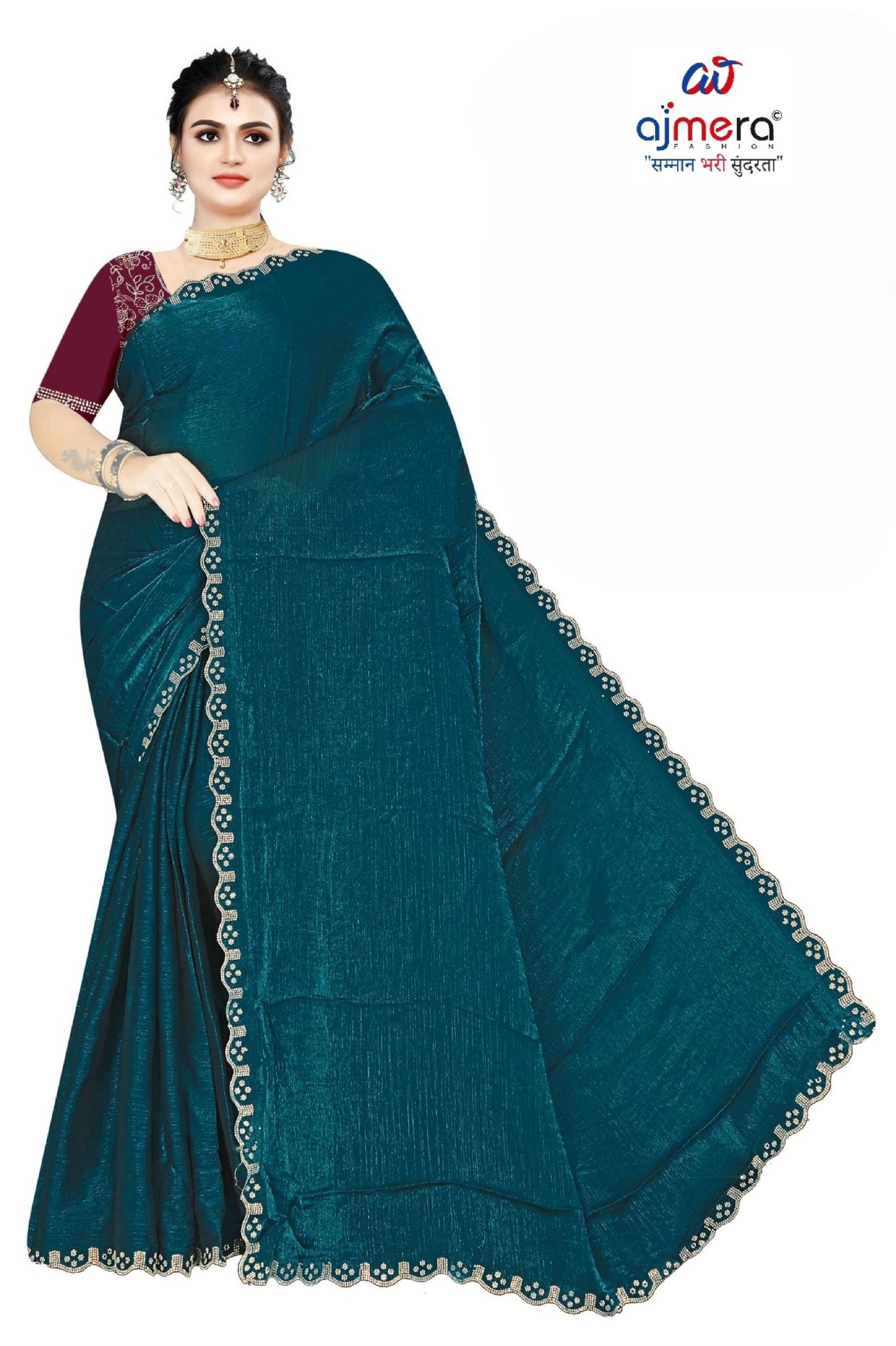 Dyed Saree with Blouse Piece for Premium Ethnic and Traditional Wear | SMM-8500