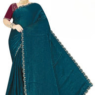 Dyed Saree with Blouse Piece for Premium Ethnic and Traditional Wear | SMM-8500