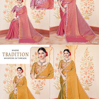 Printed Matching Saree with Blouse Piece for Premium Ethnic and Traditional Wear | KPS-TENDULKAR