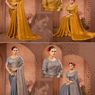 Printed Matching Saree with Blouse Piece for Premium Ethnic and Traditional Wear | PRM-SHIMLA HILLS