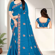 Ethnic Matching Saree with Without Blouse for Premium Ethnic and Traditional Wear | RT-NITYA