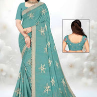 Printed Matching Saree with Without Blouse for Premium Ethnic and Traditional Wear | RT-MANTRA