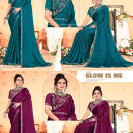Ladies Matching Saree with Blouse Piece for Premium Ethnic and Traditional Wear | KPS-EXPRESS