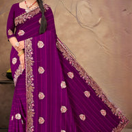 Fancy Matching Saree with Blouse Piece for Premium Ethnic and Traditional Wear | VKM-UDAAN
