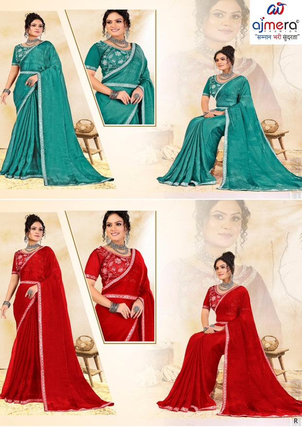 Party Wear Matching Saree with Blouse Piece for Premium Ethnic and Traditional Wear | KPS-GATHA