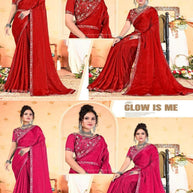Ladies Matching Saree with Blouse Piece for Premium Ethnic and Traditional Wear | KPS-EXPRESS