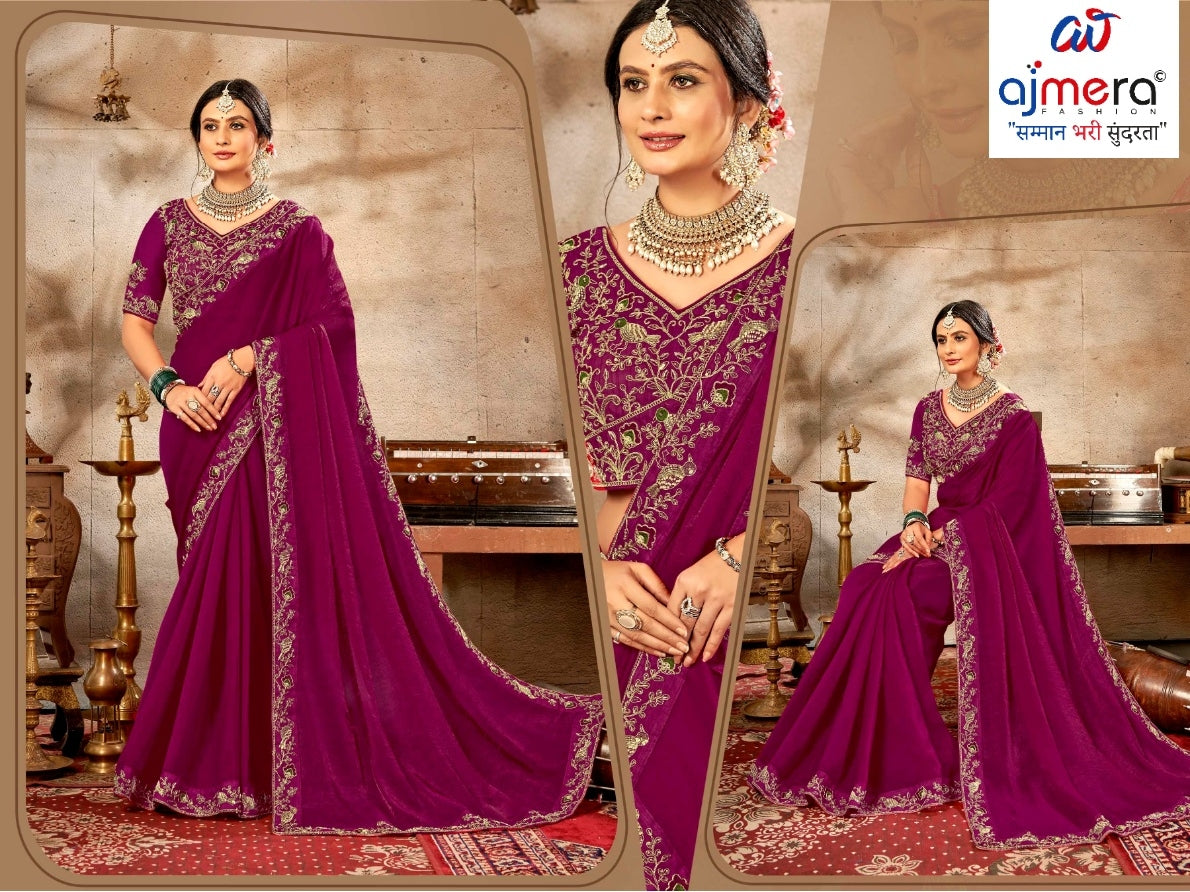 KPS-AMRUDLadies Matching Saree with Blouse Piece for Premium Ethnic and Traditional Wear | KPS-AMRUD