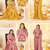 Embroidered Fancy Saree with Blouse Piece for Premium Ethnic and Traditional Wear | KPS-MOGAMBO