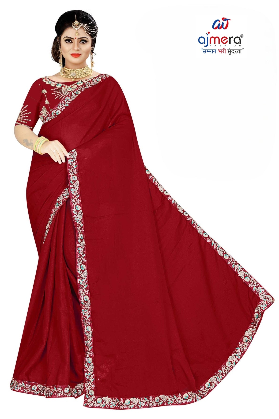 Fancy Saree with Blouse Piece for Premium Ethnic and Traditional Wear | SMM-8571