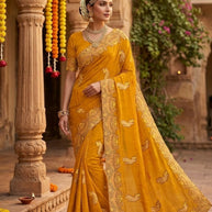 Dyed Saree with Blouse Piece for Premium Ethnic and Traditional Wear | MKM-DIVISHA