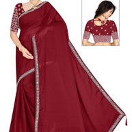 Party Wear Matching Saree with Blouse Piece for Premium Ethnic and Traditional Wear | SMM-8745