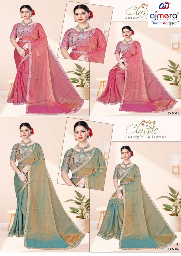 Wholesale Fancy Saree with Blouse Piece for Premium Ethnic and Traditional Wear | KPS-INDRA