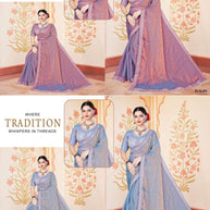 Ladies Matching Saree with Blouse Piece for Premium Ethnic and Traditional Wear | KPS-MARIGOLD