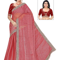 Designer Matching Saree with Blouse Piece for Premium Ethnic and Traditional Wear | SMM-8578
