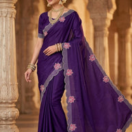 Party Wear Matching Saree with Blouse Piece for Premium Ethnic and Traditional Wear | ADP-PANTALOON