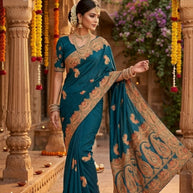 Dyed Saree with Blouse Piece for Premium Ethnic and Traditional Wear | MKM-DIVISHA