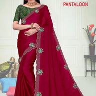 Party Wear Matching Saree with Blouse Piece for Premium Ethnic and Traditional Wear | ADP-PANTALOON