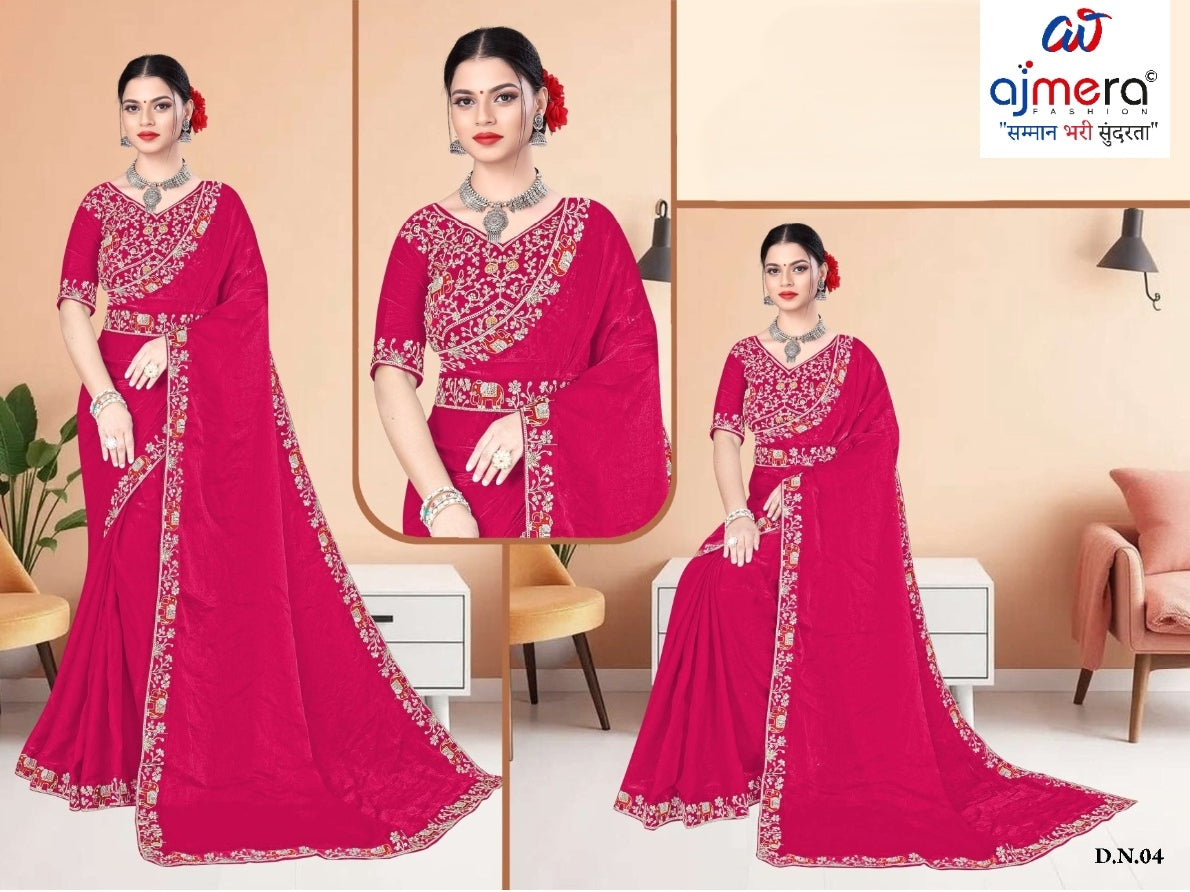 Wholesale Fancy Saree with Blouse Piece for Premium Ethnic and Traditional Wear | KPS-PRATAP