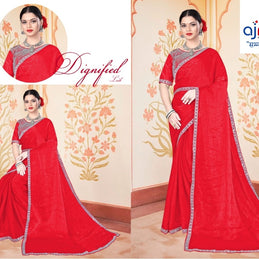 Matching Saree with Blouse Piece for Premium Ethnic and Traditional Wear | KPS-DAKSHA