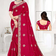 Dyed Saree with Blouse Piece for Premium Ethnic and Traditional Wear | RT-CHANDERI