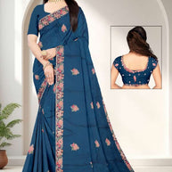 Ethnic Matching Saree with Without Blouse for Premium Ethnic and Traditional Wear | RT-NITYA