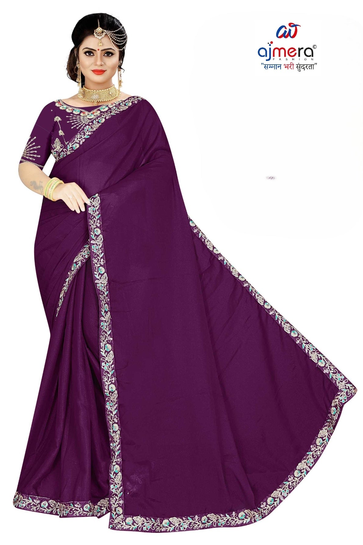 Fancy Saree with Blouse Piece for Premium Ethnic and Traditional Wear | SMM-8571
