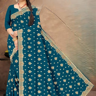 Dyed Saree with Blouse Piece for Premium Ethnic and Traditional Wear | VKM-CIVIC