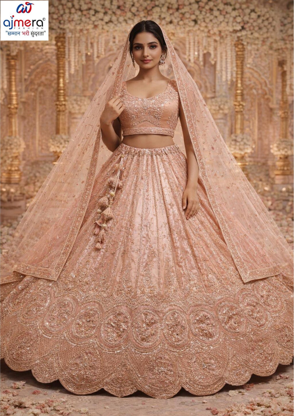 Viscose Jari Lehenga Manufacturer, Supplier & Wholesaler in India| ABF-ANMOL RATAN
