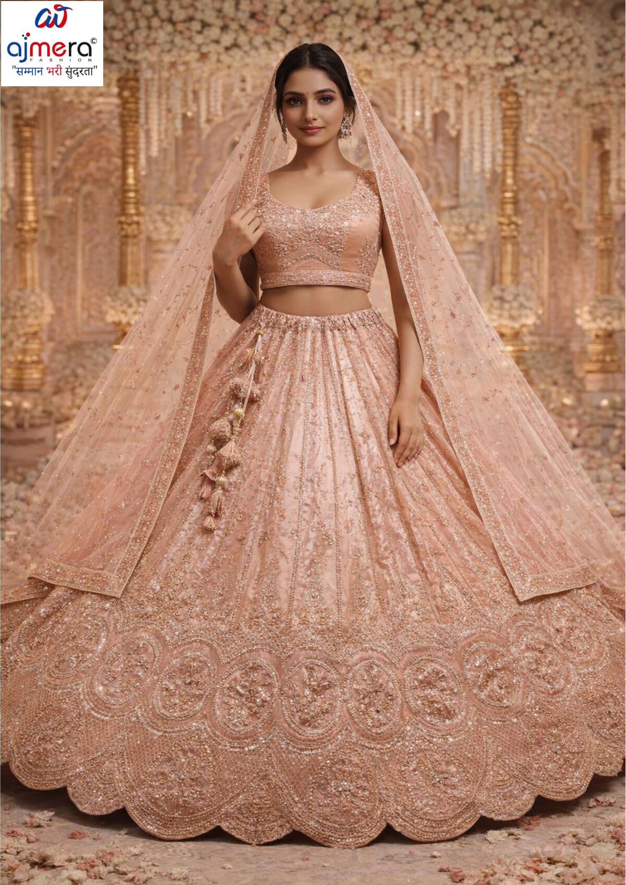 Viscose Jari Lehenga Manufacturer, Supplier & Wholesaler in India| ABF-ANMOL RATAN