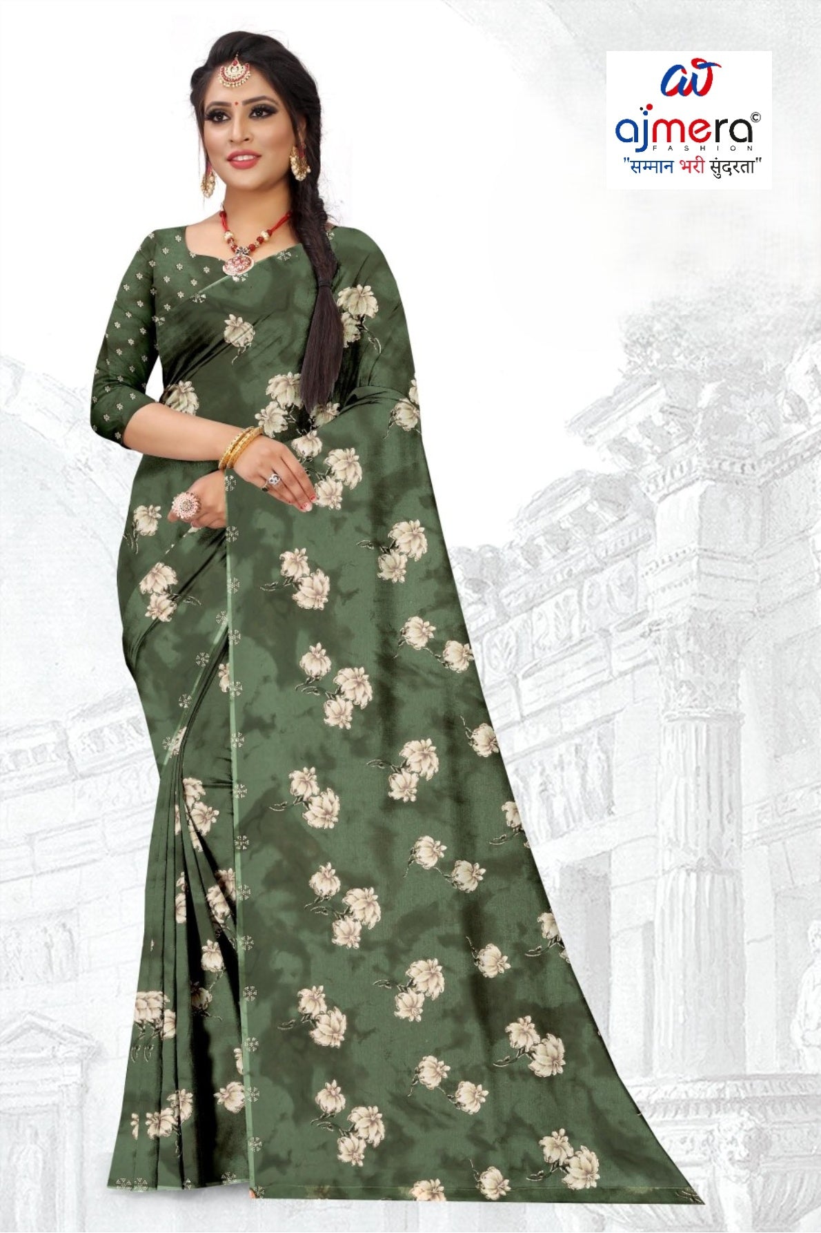 Trendy Printed Saree with Blouse Piece for Women’s Ethnic Wardrobe | GLC-PARVANA