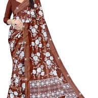 Exclusive Printed Saree with Blouse Piece for Elegant Ethnic Look  | CAS-FRESH FLOWER