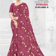 Contemporary Printed Saree with Blouse Piece for Premium Wear | GLC-SUHANA