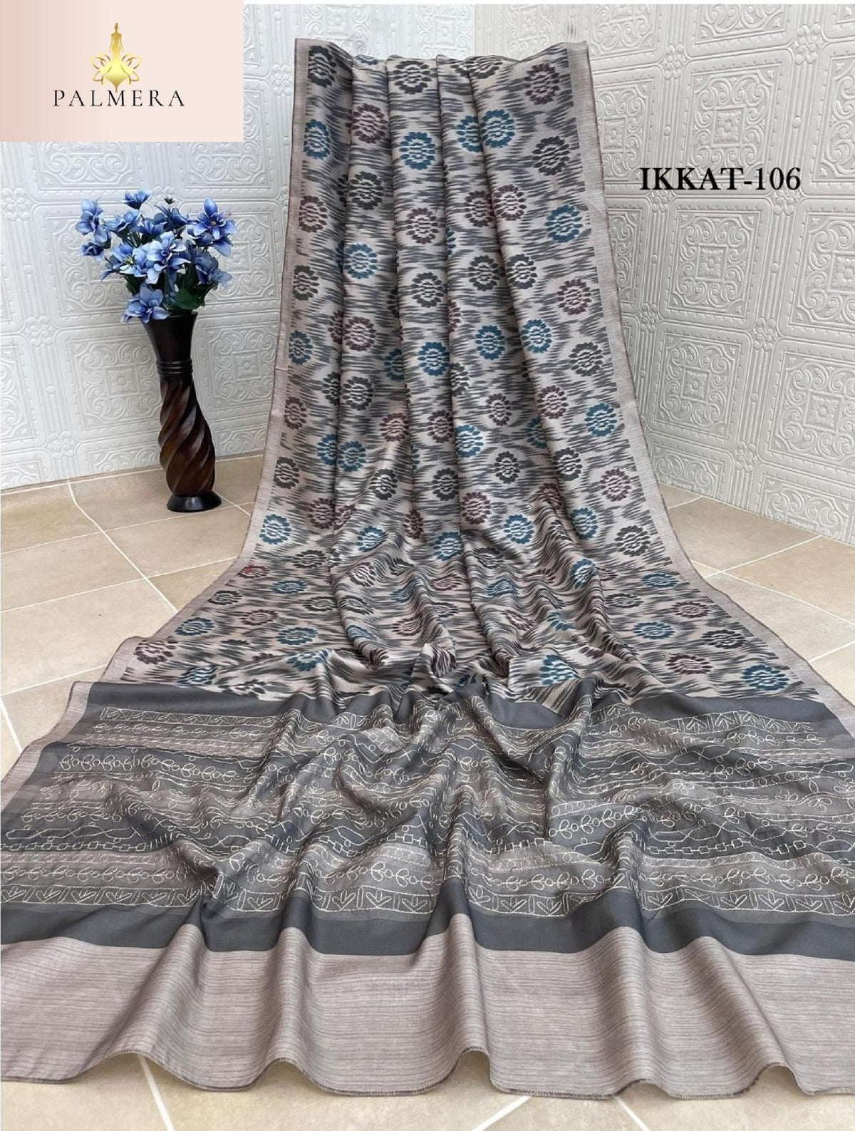 Palmera Saree Wholesaler and Palmera Saree Supplier | ALL-IKKAT VOL-01