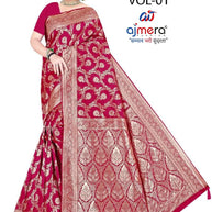 Trendy Jacquard Silk Saree With Blouse Piece | DBU-BANARASI SILK VOL-1