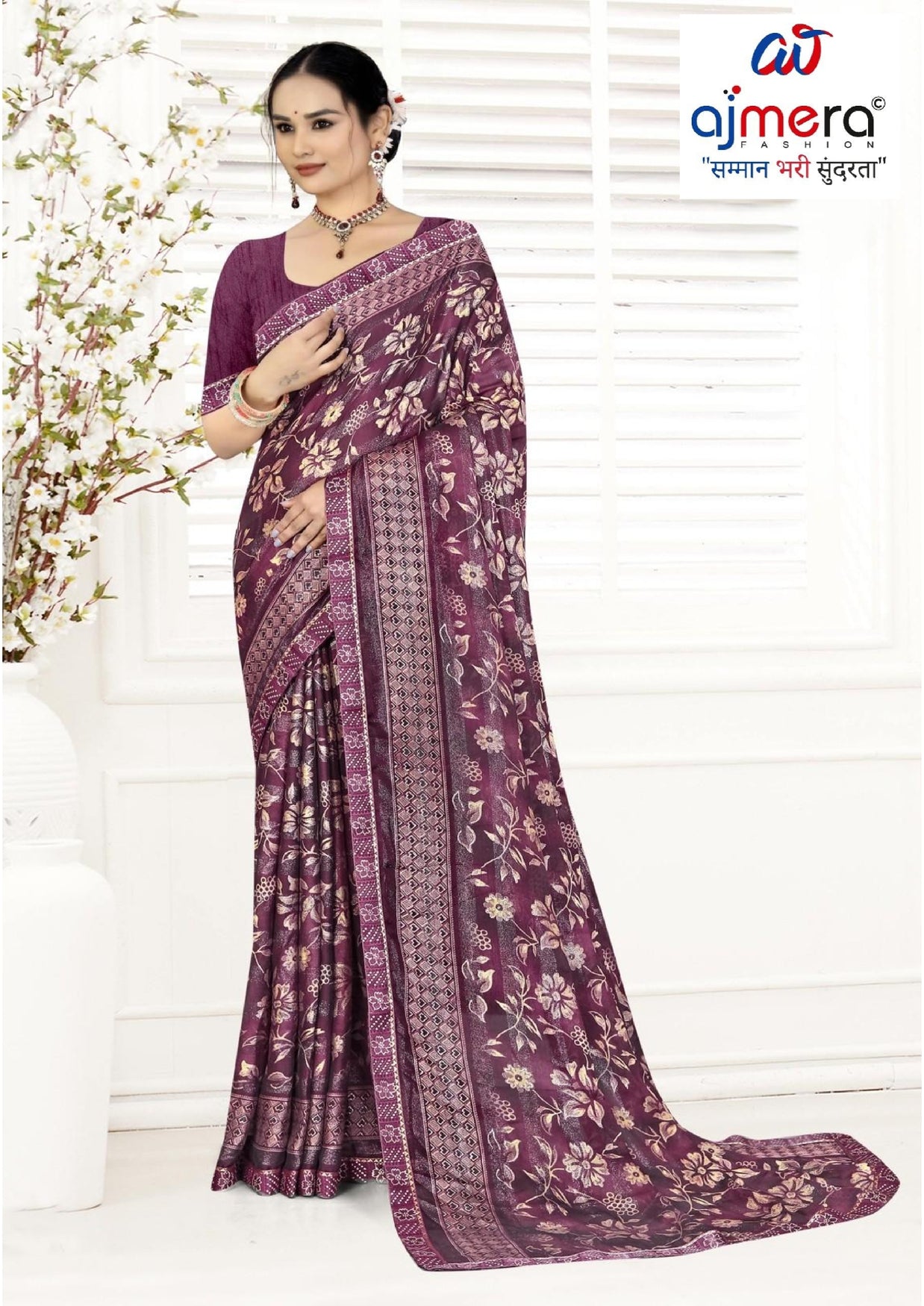 Premium Printed Saree with Matching Blouse Piece for Ethnic Elegance | TTS-GULSHAN VOL-8
