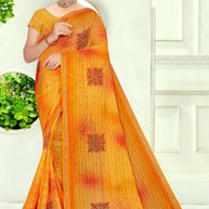 Designer Printed Saree with Blouse Piece for Special Occasions  | SNR-DEVIKA