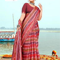 Graceful Printed Saree with Blouse Piece for Modern Ethnic Fashion | PRM-NEW FASHION