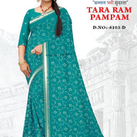 Classic Printed Saree with Blouse Piece for Timeless Traditional Style  | GLC-TARA RAM PAMPAM