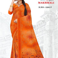 Exclusive Printed Saree with Blouse Piece for Elegant Ethnic Look | GLC-MAKHMALI