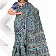 Graceful Printed Saree with Blouse Piece for Modern Ethnic Fashion  | VER-SHANTI-47831