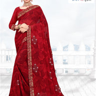 Fashionable Printed Saree with Blouse Piece for Festive Collection  | TTS-MUNMUN