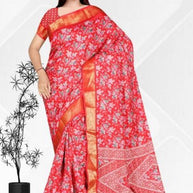 Exclusive Printed Saree with Blouse Piece for Elegant Ethnic Look | VER-NEELAM-48480