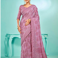 Premium Printed Saree with Matching Blouse Piece for Ethnic Elegance  | RDD-LANDMARK