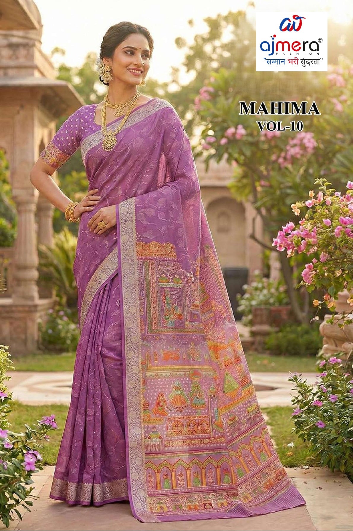 Graceful Printed Saree with Blouse Piece for Modern Ethnic Fashion | RMF-MAHIMA VOL-10