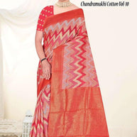 Exclusive Jacquard Silk Saree without Blouse for Premium Cultural Wear | TUL-CHANDRAMUKHI COTTON