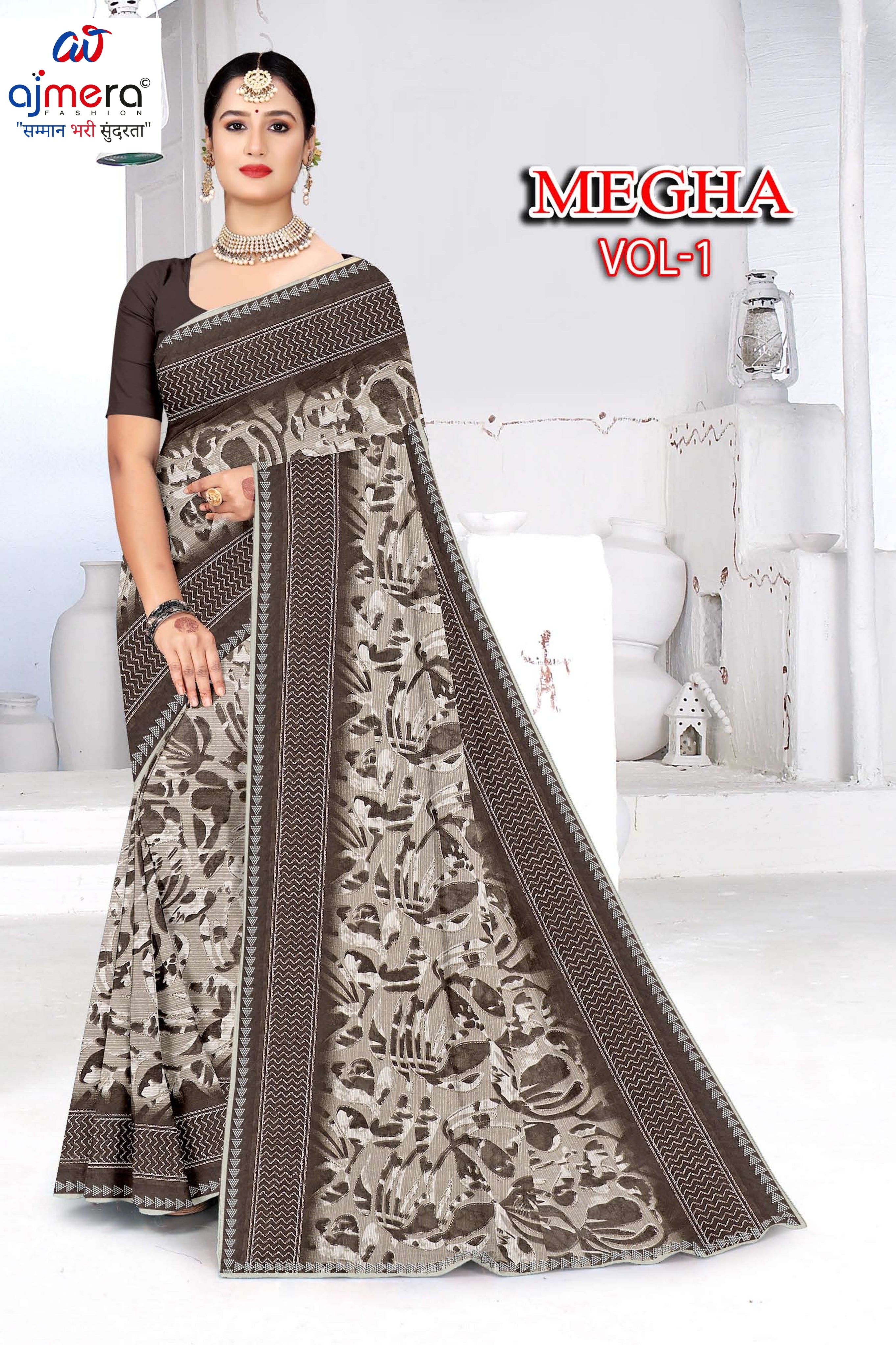 Beautiful Printed Saree with Blouse Piece for Cultural Celebrations | GPT-MEGHA-1
