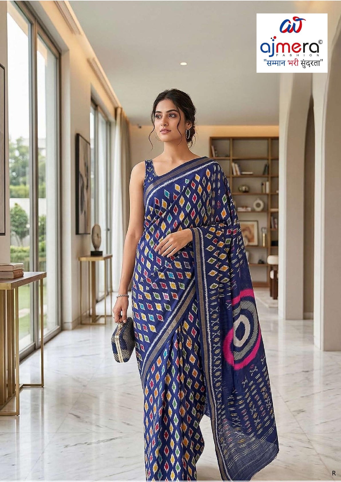 Classic Printed Saree with Blouse Piece for Timeless Traditional Style  | RMF-BRIDAL VOL-8