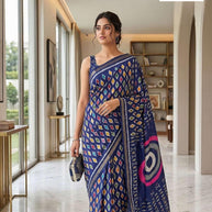 Classic Printed Saree with Blouse Piece for Timeless Traditional Style  | RMF-BRIDAL VOL-8