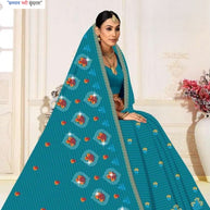 Traditional Cotton Saree with Without Blouse for Premium Ethnic and Traditional Wear | PJA-JUGNOO