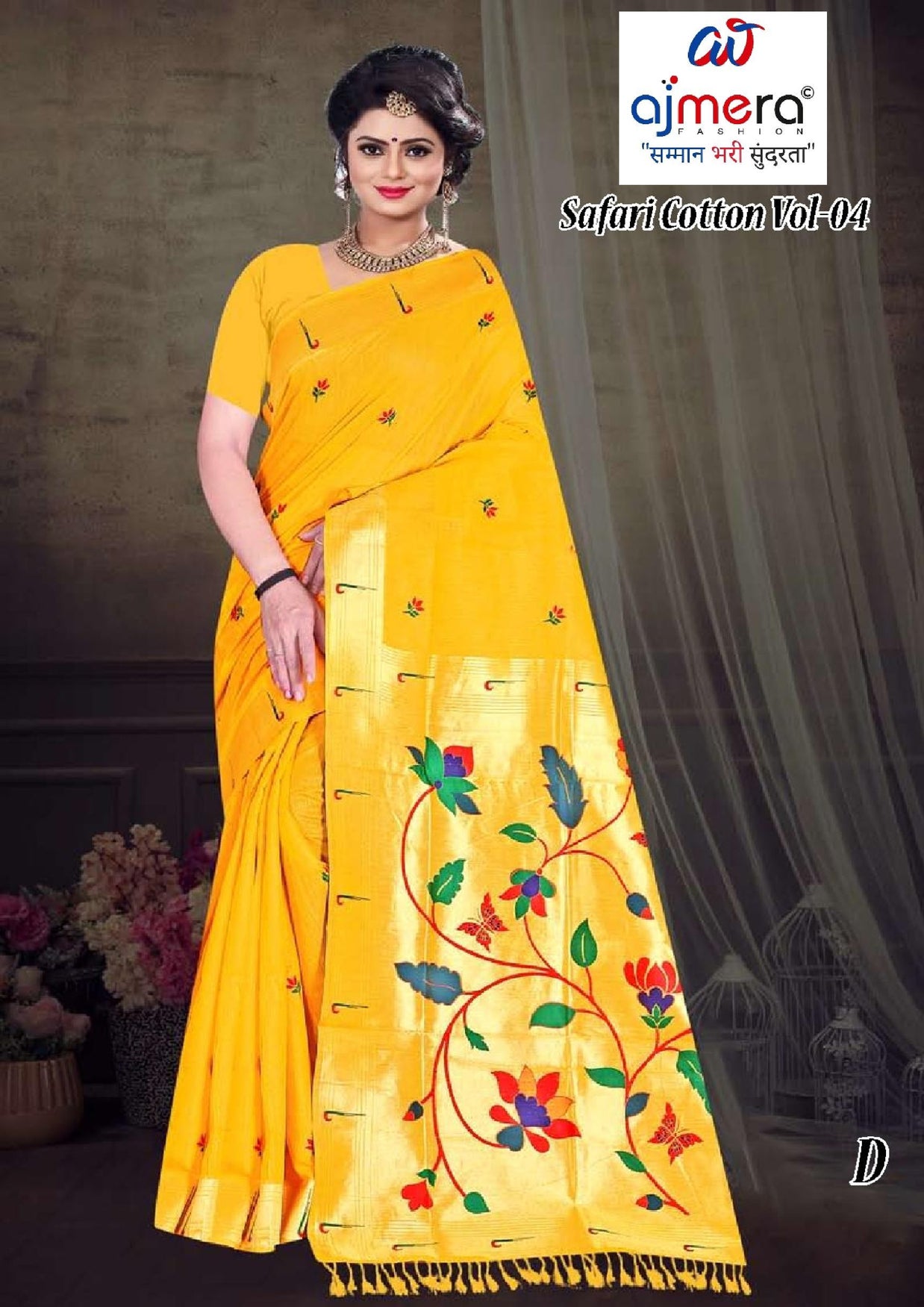 Classic Jacquard Silk Saree with Blouse Piece for Elegant Traditional Look | TUL-SAFARI COTTON VOL-04